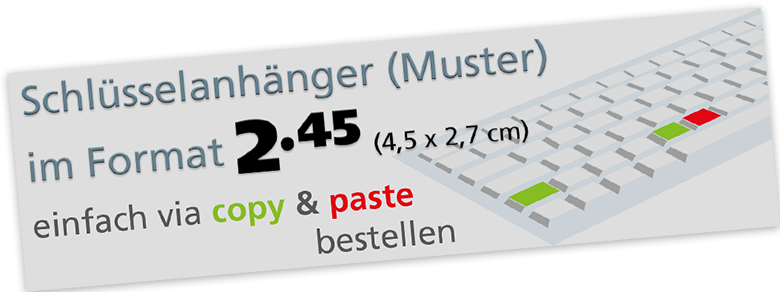 Schlüsselanhänger 8 x 5 cm Angebote