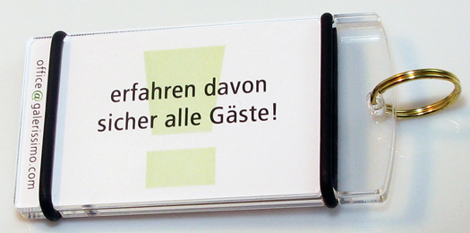 bdruckbare Firmen-Schlüsselanhänger