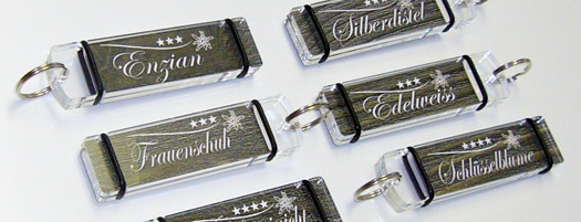 Schlüsselanhänger mit Naturmotiven