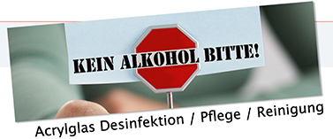desinfektion von acrylglas